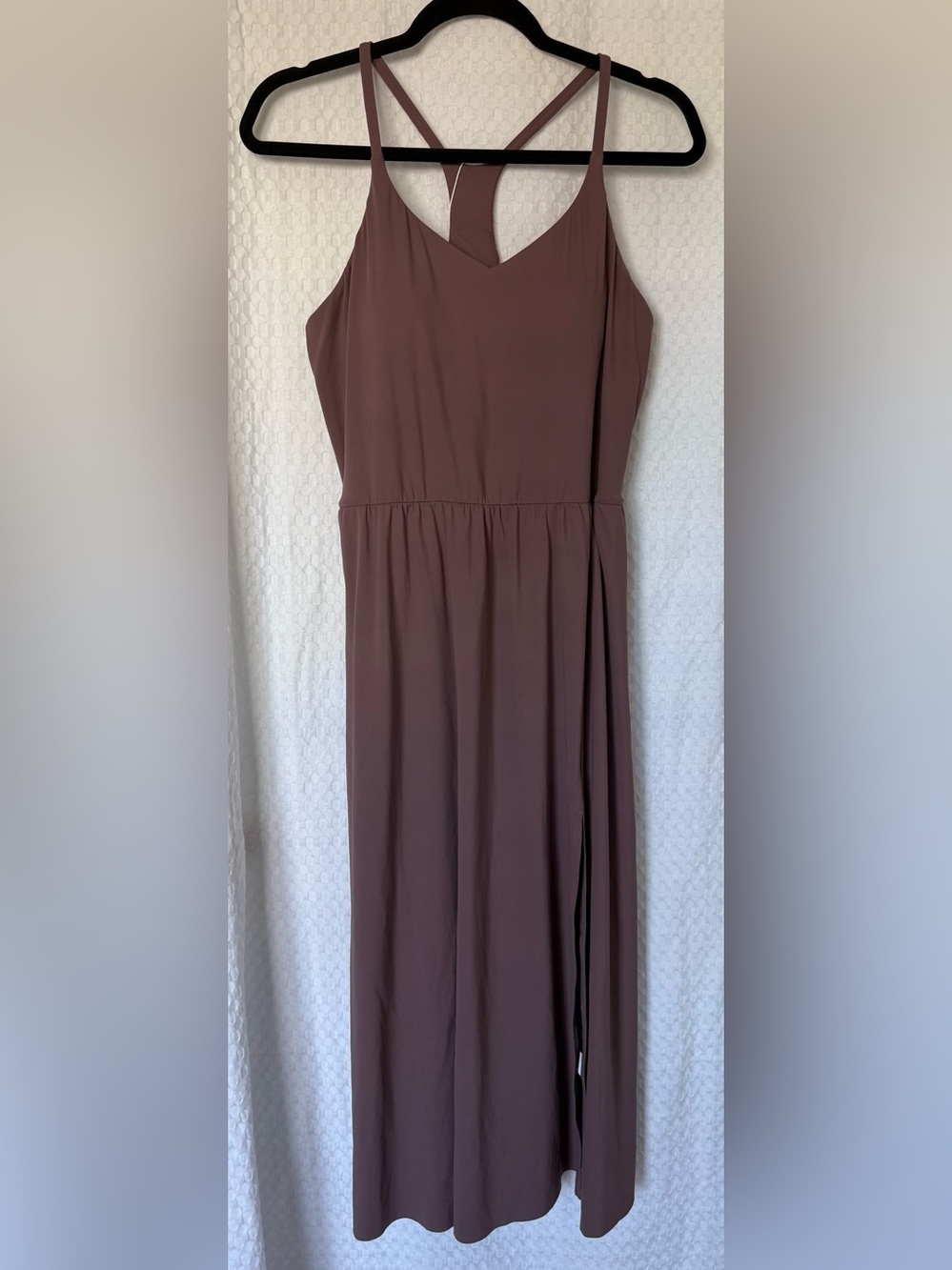 Halara SoftlyZero Racerback Built-In Bra Maxi Dress Pockets NWT L - Picture 2 of 7